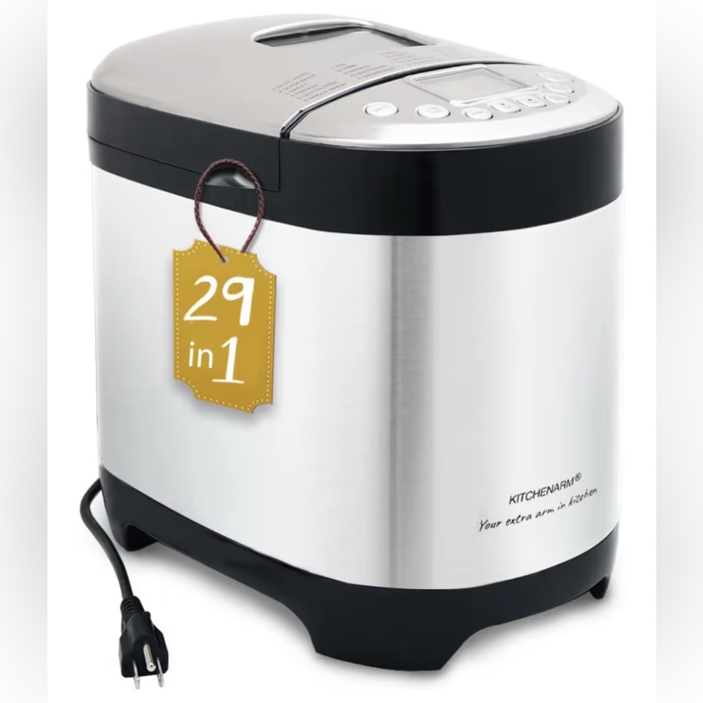 NEW KITCHENARM 29-in-1 SMART Bread Machine w/ Gluten Free Setting 2LB 1.5LB 1LB